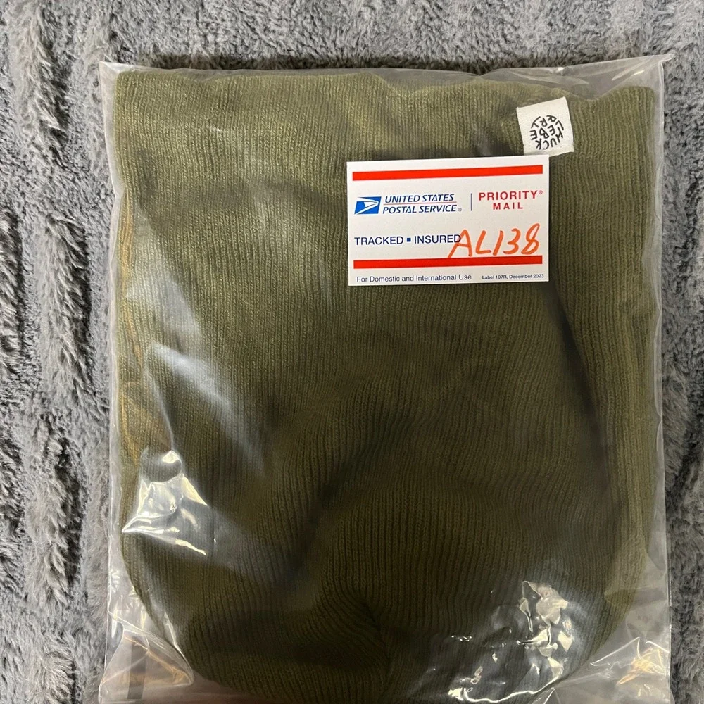 PukkaInc Green Ribbed Knit Beanie Hat 100% Acrylic One‎ Size Huckleberry